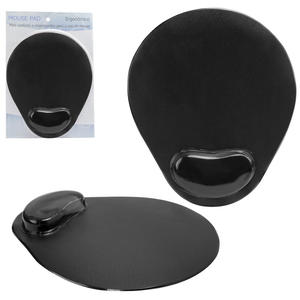 Mouse Pad Com Apoio Em Gel Preto MOUSEPAD GLOBAL TIME